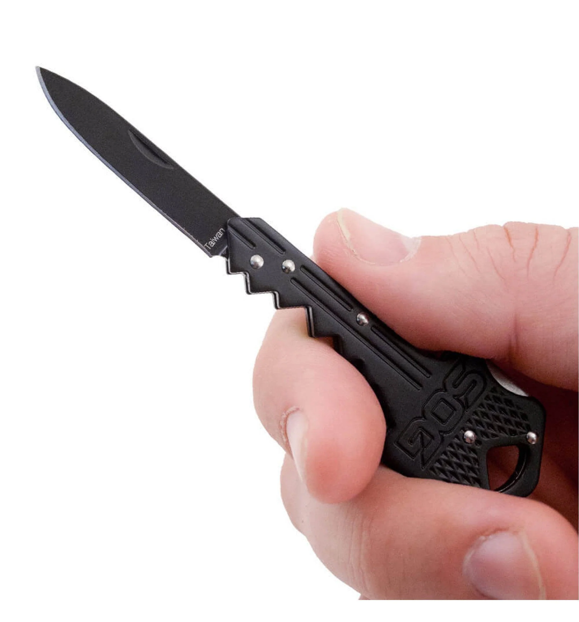 SOG Key Knife Black - Black - Image 5