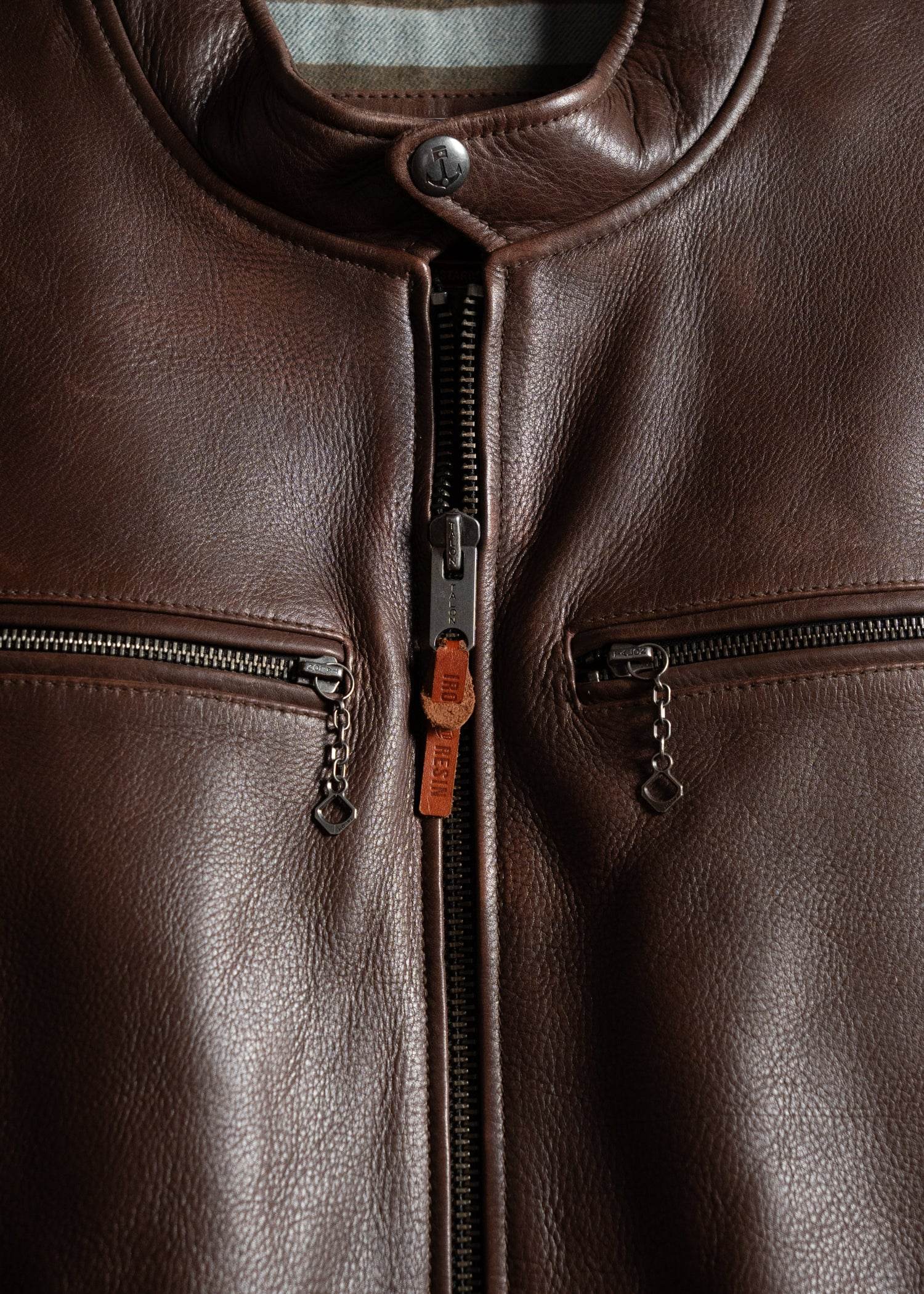 Bryce Cow Leather Jacket - Image 5