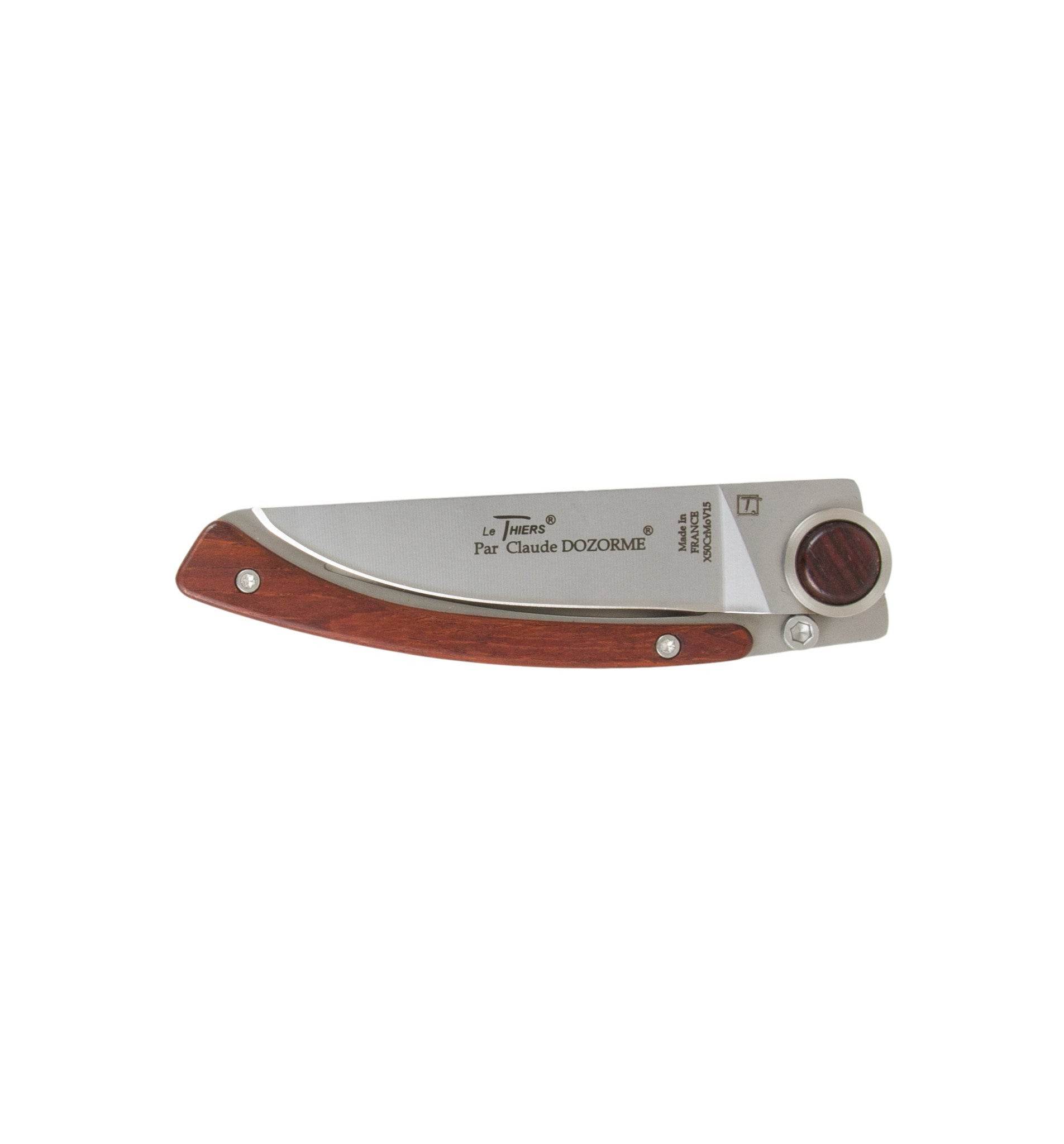 Claude Dozorme - Laguiole Linerlock Knife, Rosewood - Image 2