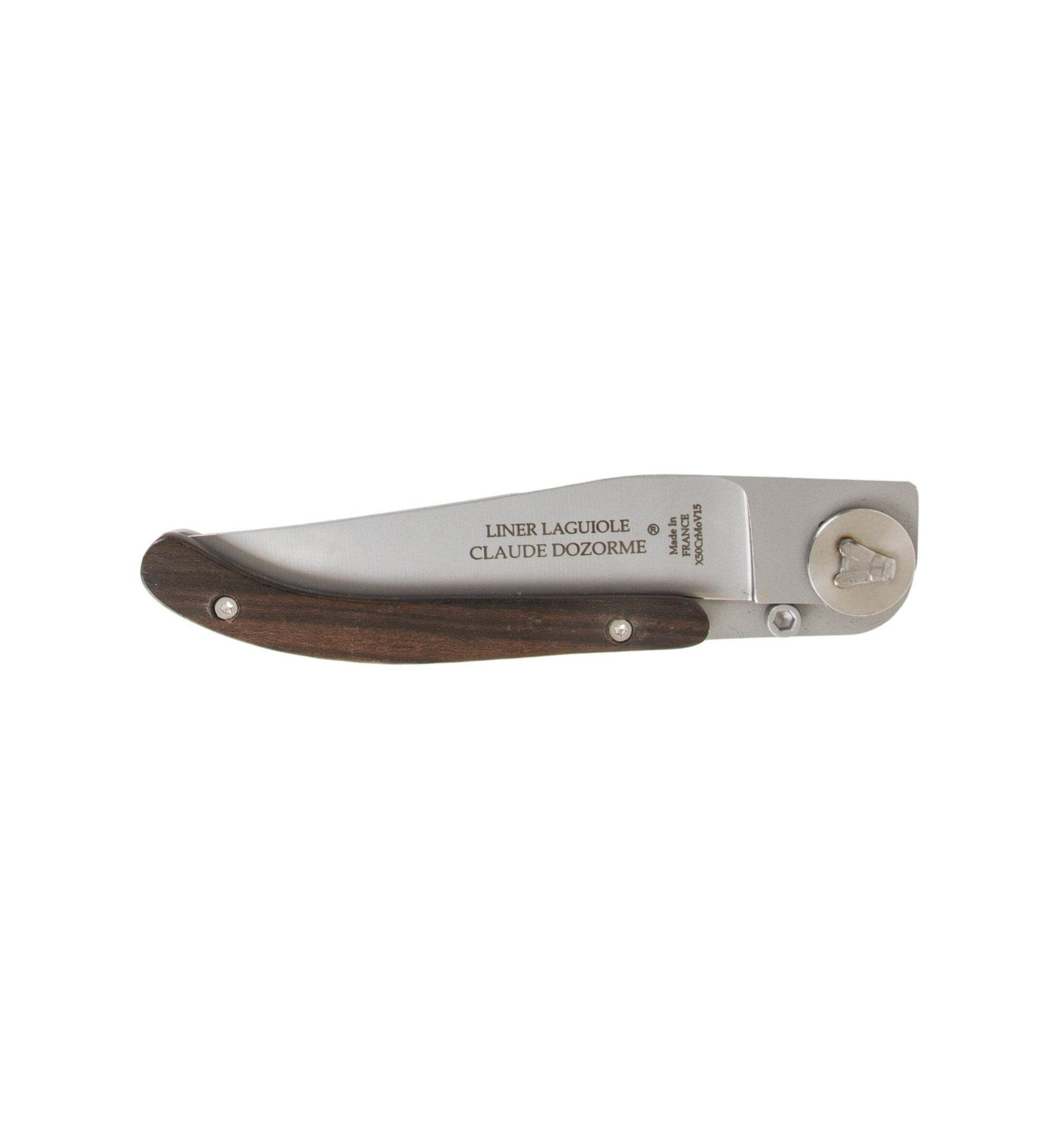Claude Dozorme - Thiers Linerlock Knife, Rosewood - Image 2