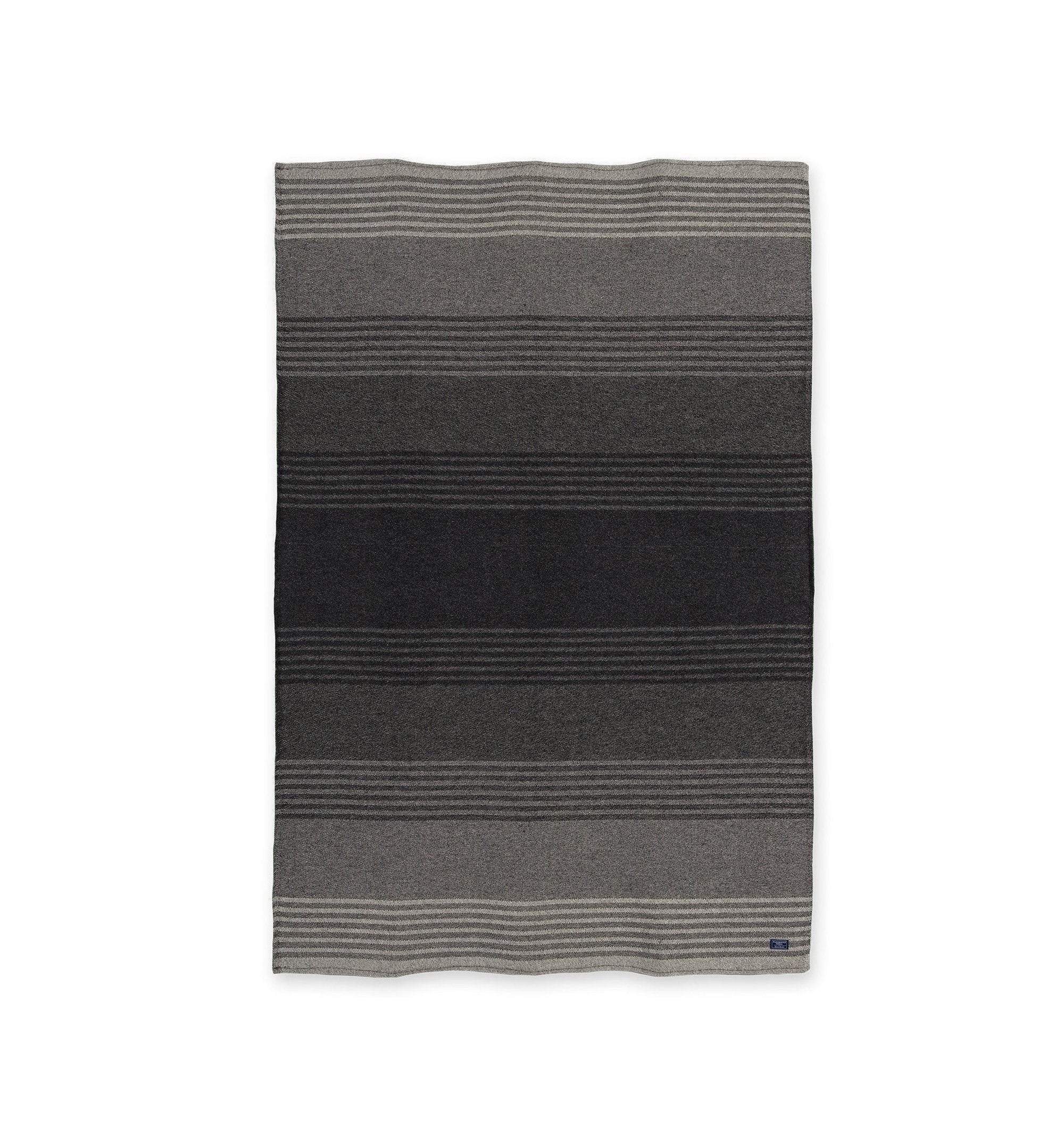 Faribault Eco Cotton Linear Stripe Throw Gray