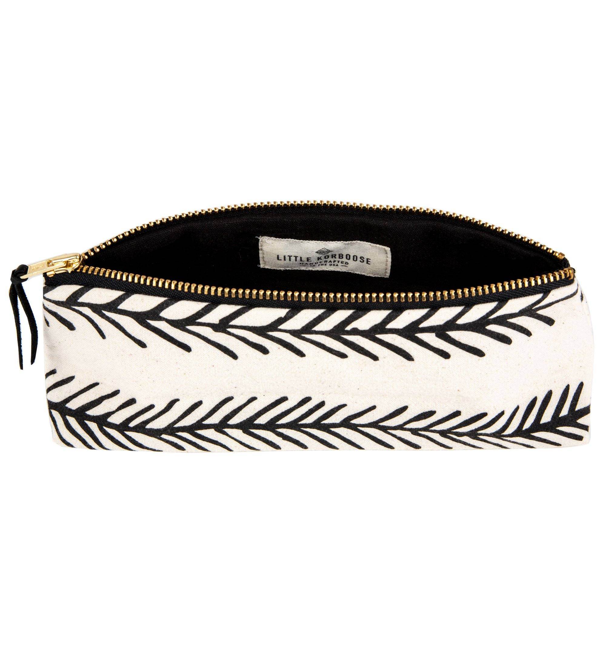 Feather Organic Cotton Zipper Pencil Pouch - Image 2