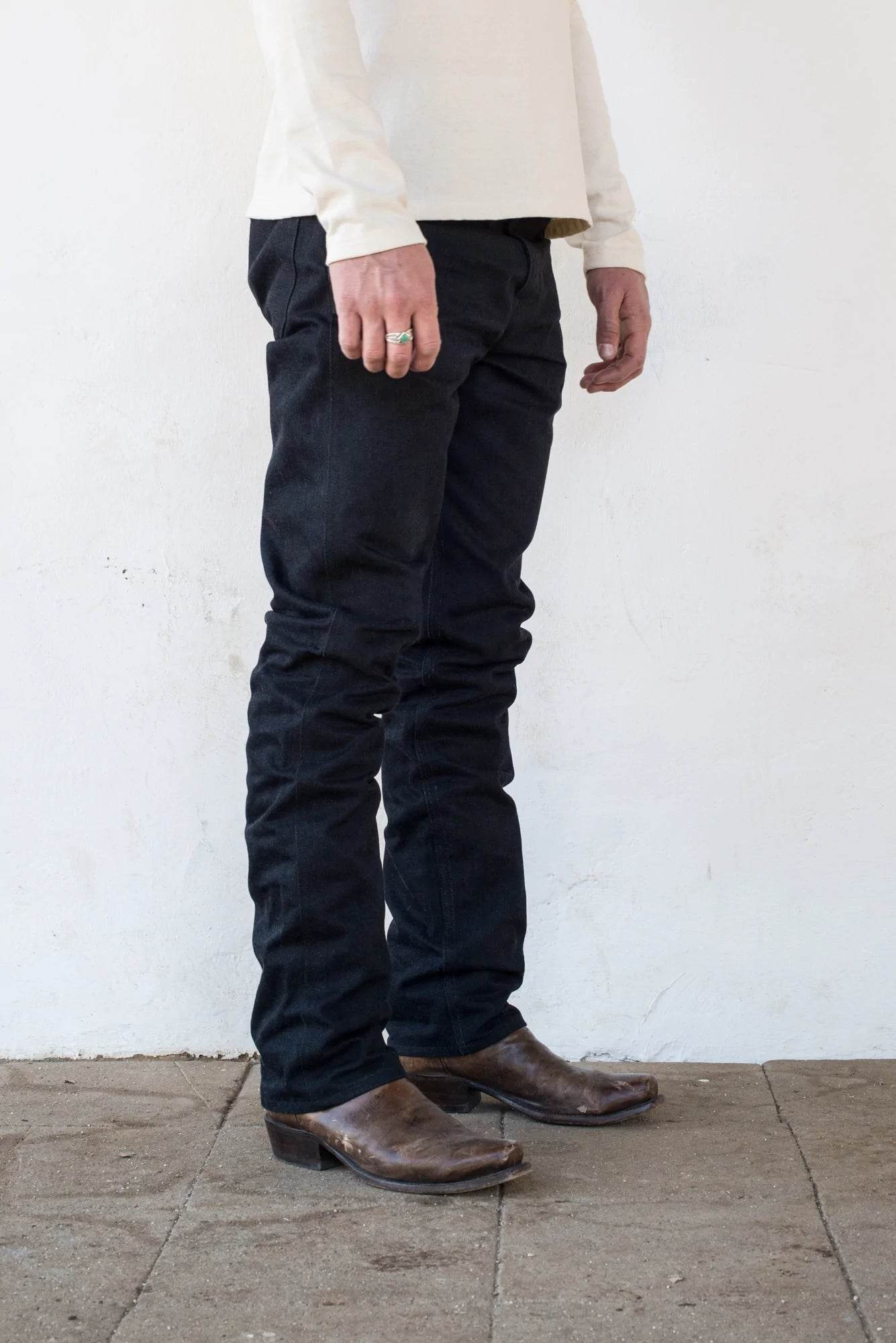 Freenote Wilkes Western Cut 15 oz. Blue Brown - Image 2