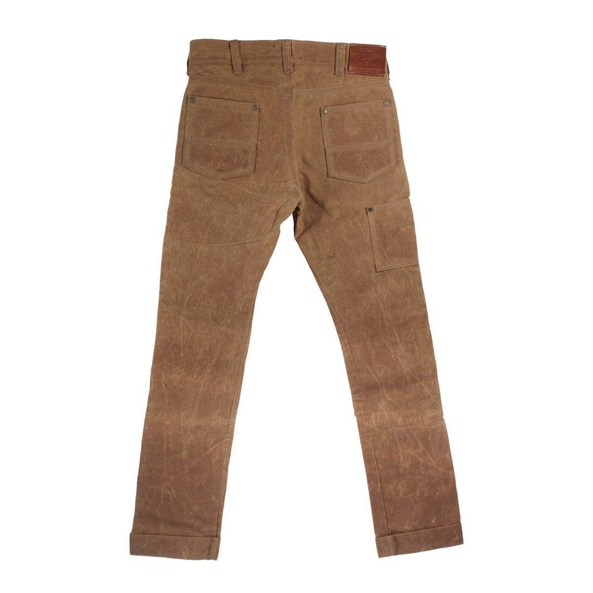 GN.01 Waxed Canvas Fitted Work Pant - Brush Brown - Image 5