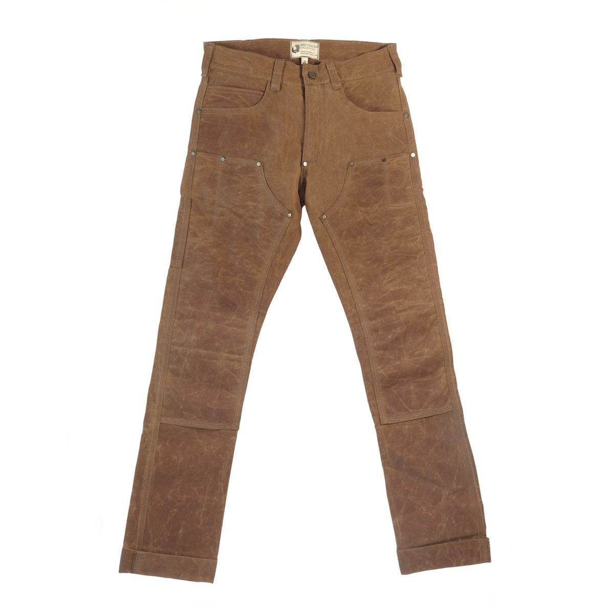 GN.01 Waxed Canvas Fitted Work Pant - Brush Brown - Image 6