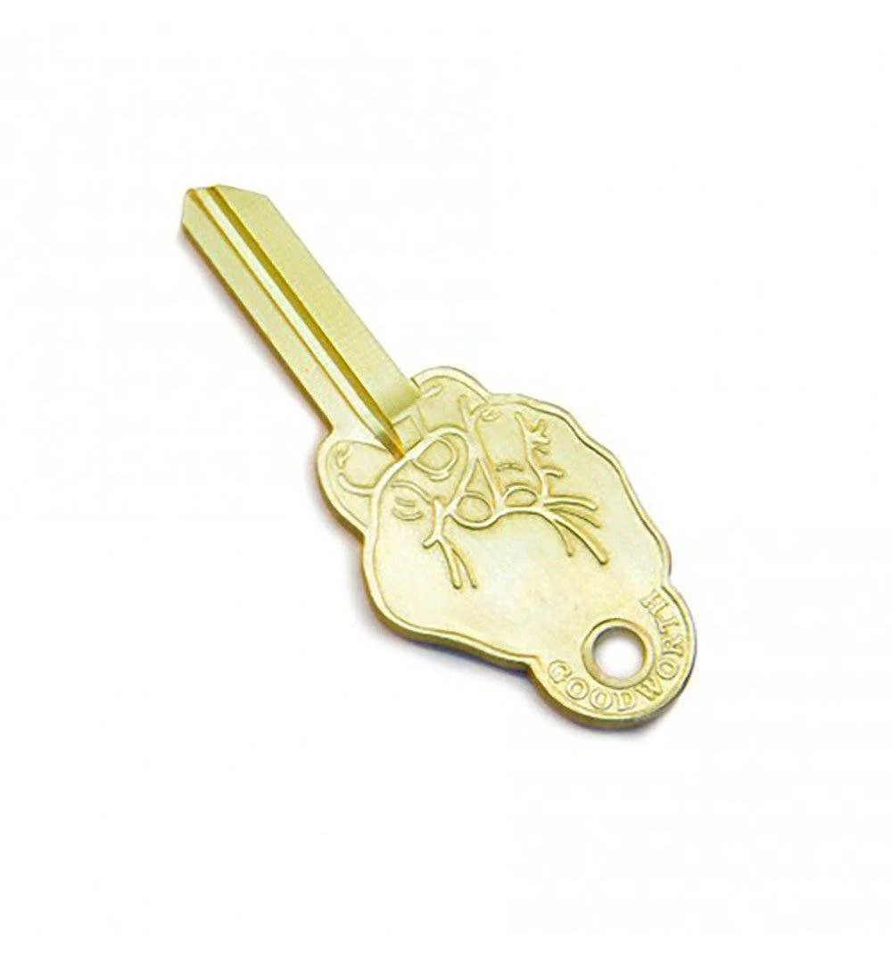 Good Worth Best Wishes Key - Brass