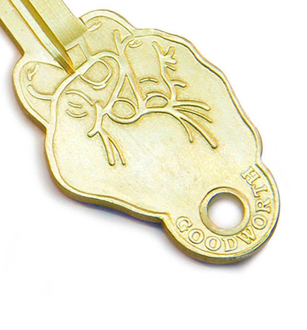 Good Worth Best Wishes Key - Brass - Image 3