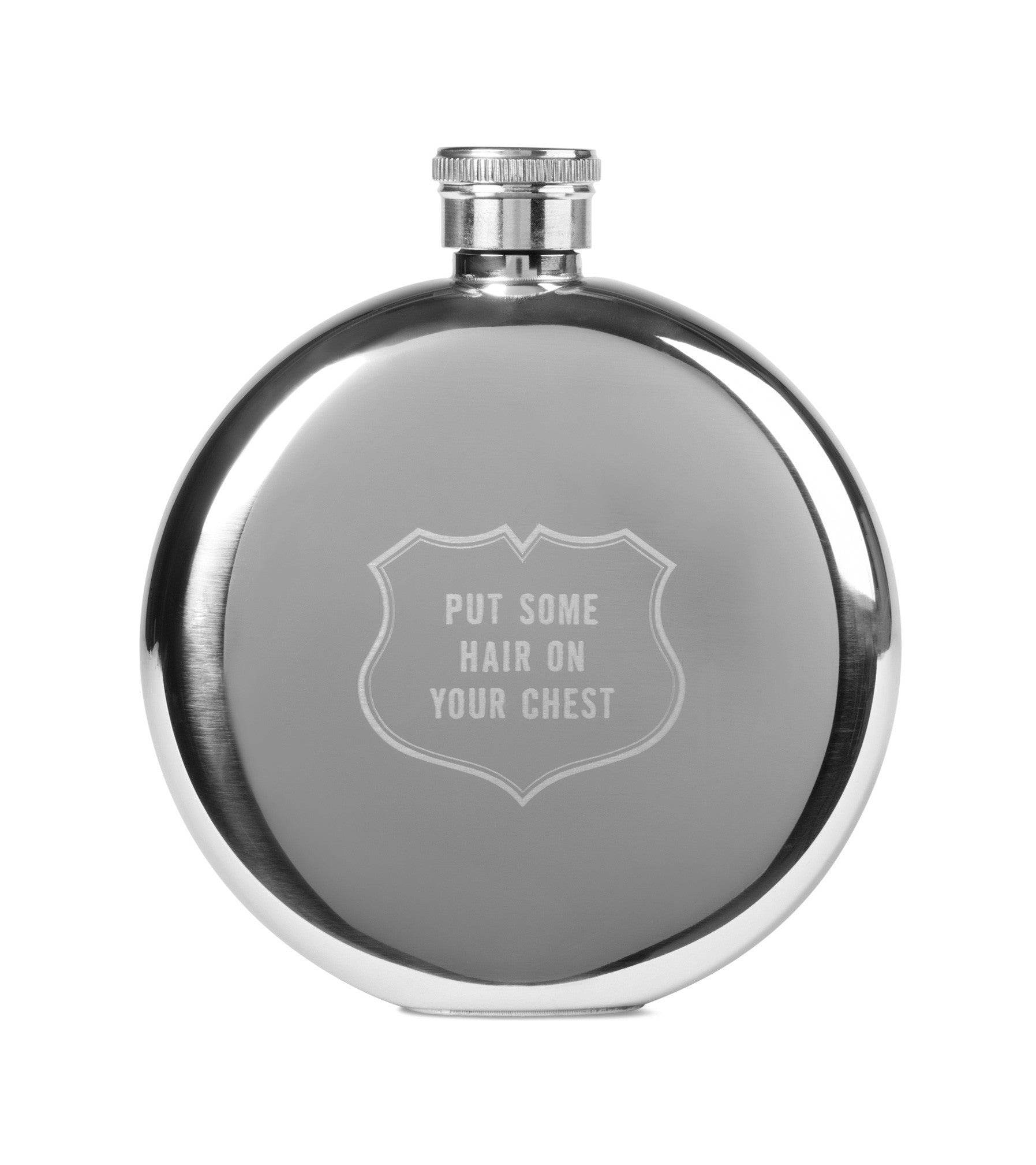 Izola Put Some Hair on Your Chest Flask 5oz