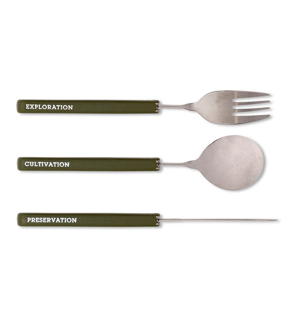Izola Travel Cutlery - Green