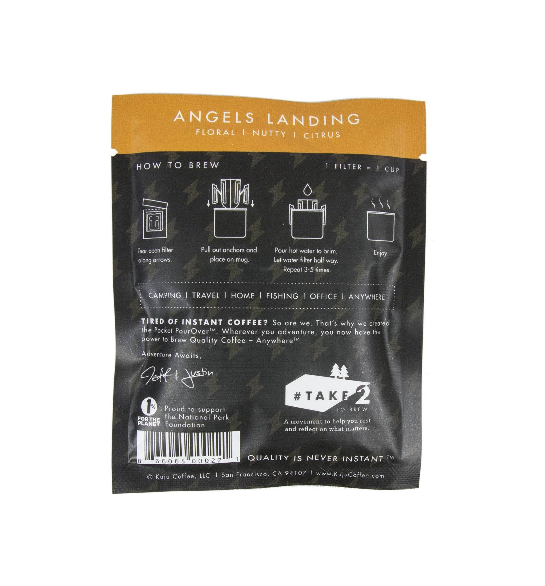 Kuju Coffee Pocket Pourover, Angels Landing - Image 2