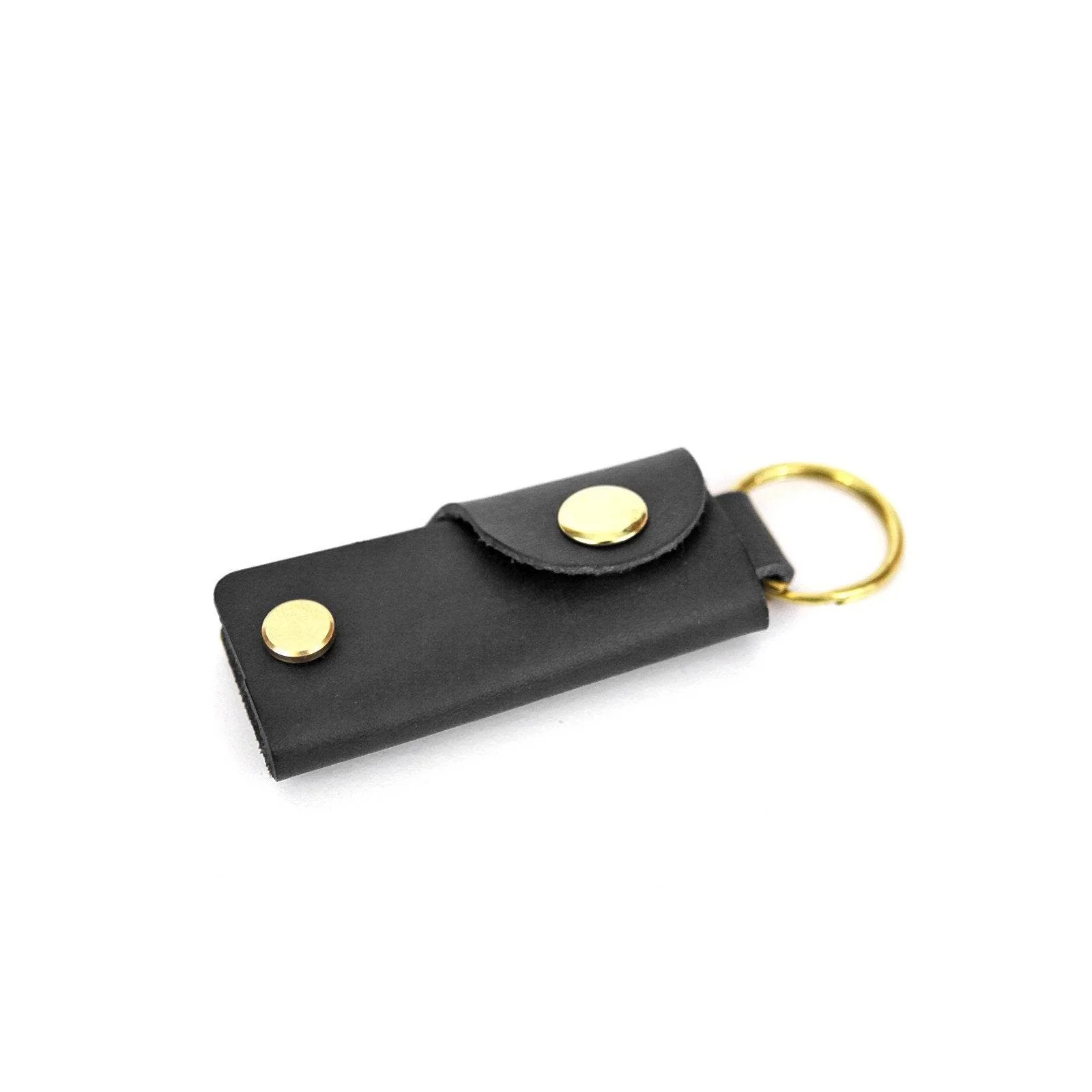 Leather Key Case - Black - Image 2