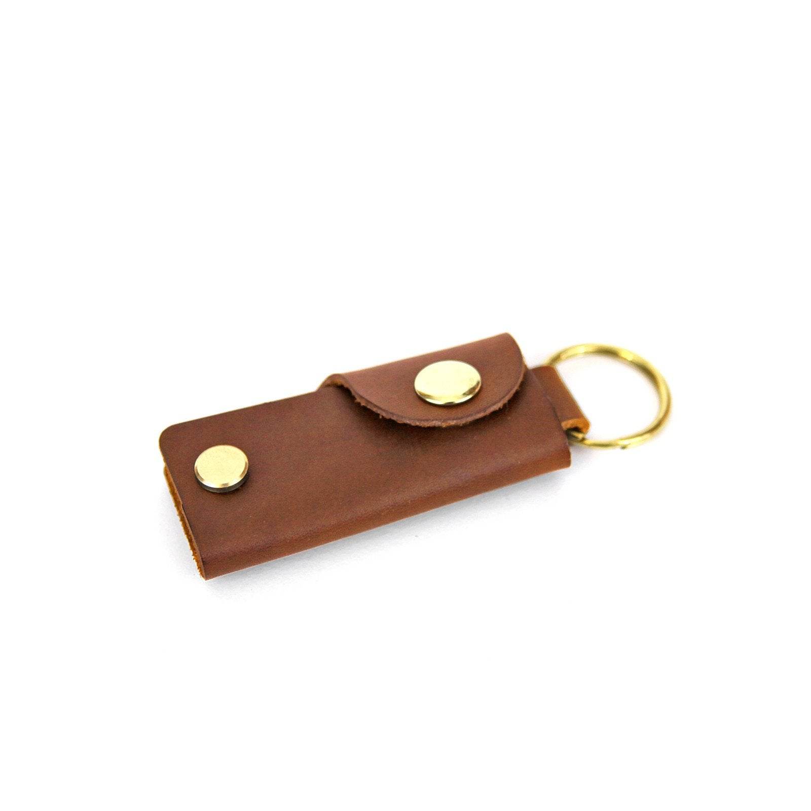 Leather Key Case - Saddle Tan - Image 2