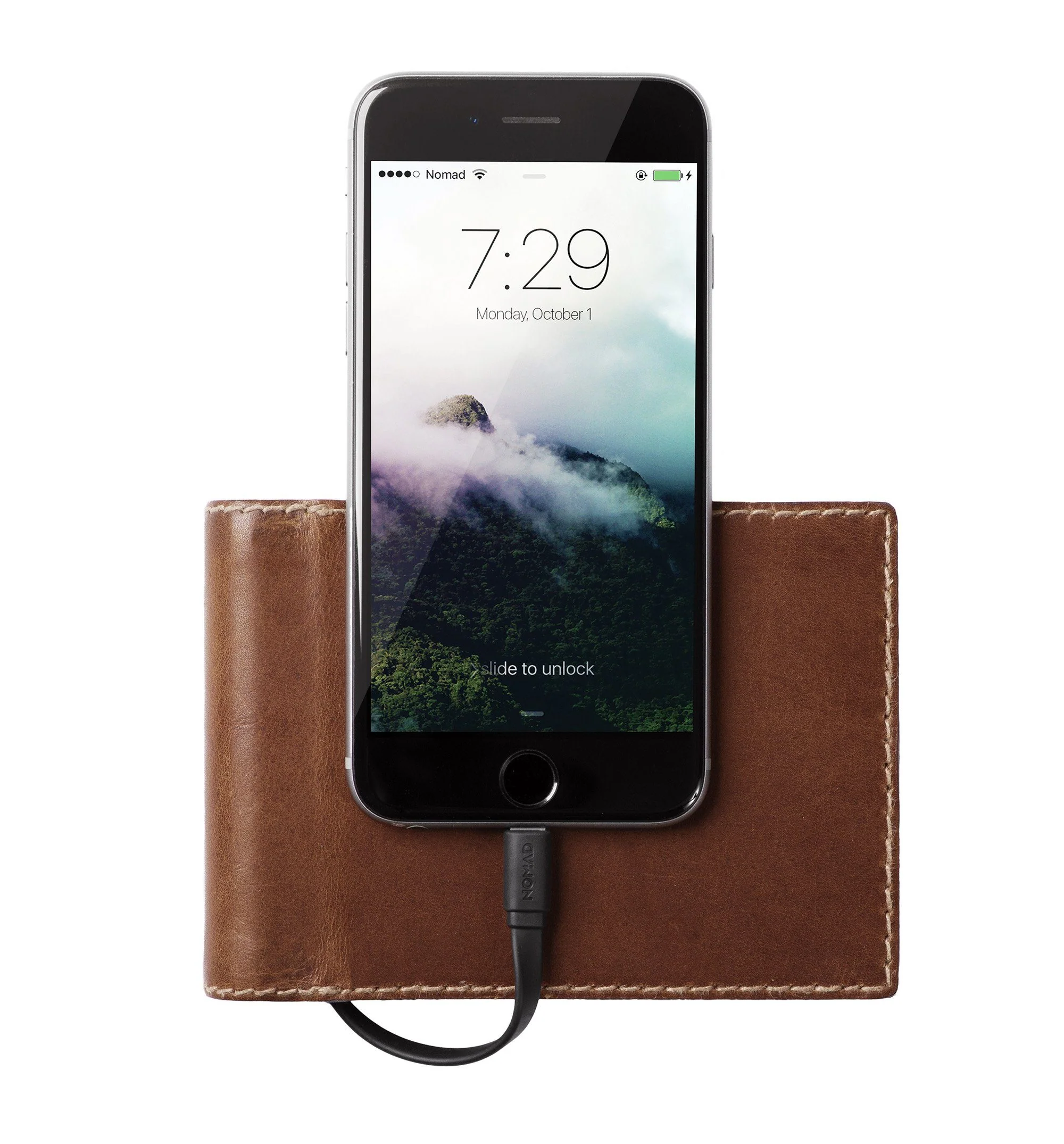 Nomad Battery Bi-Fold Wallet - Rustic Brown - Image 4