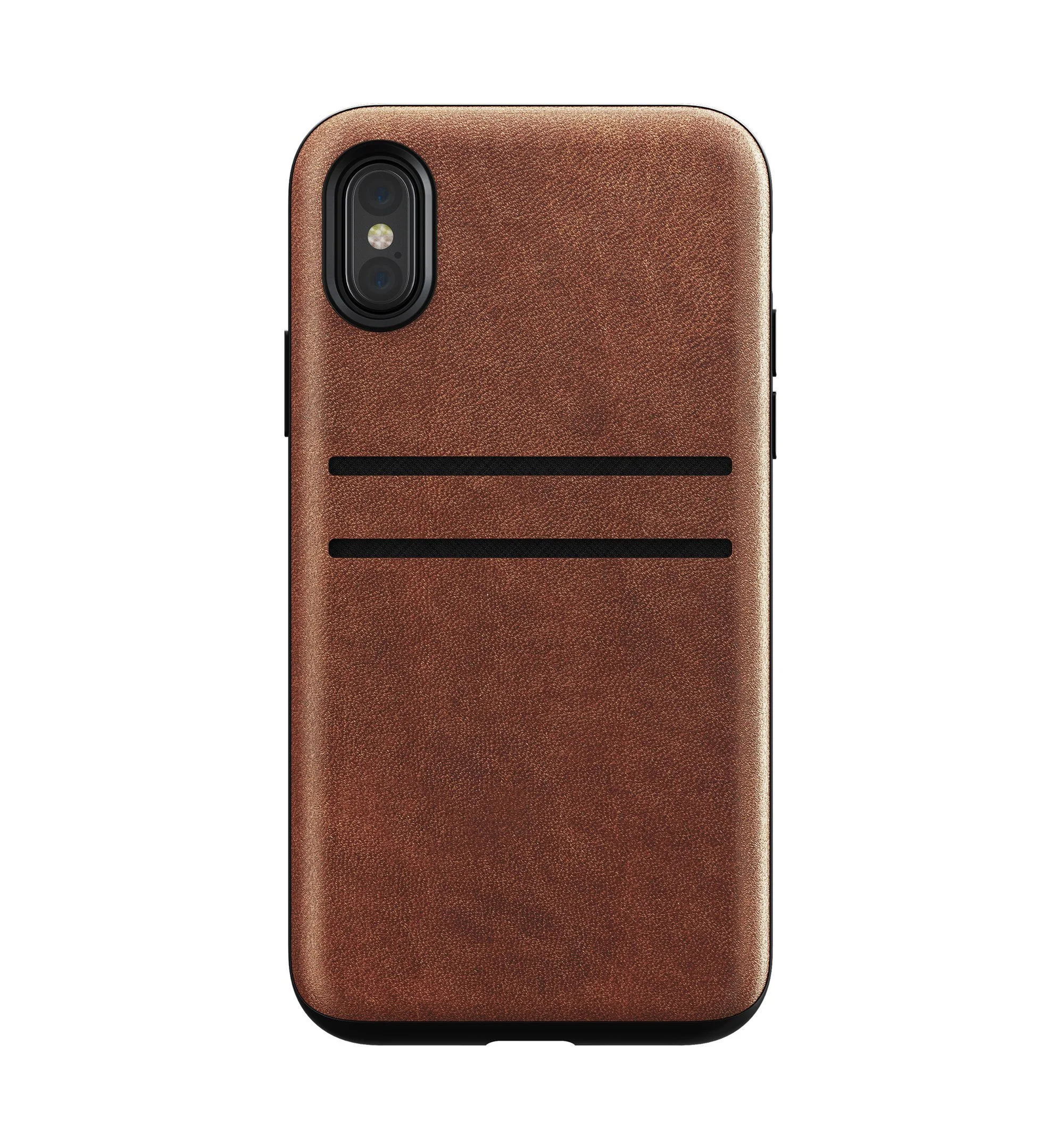 Nomad Rugged Leather Wallet Case - Rustic Brown - iPhone X - Image 5