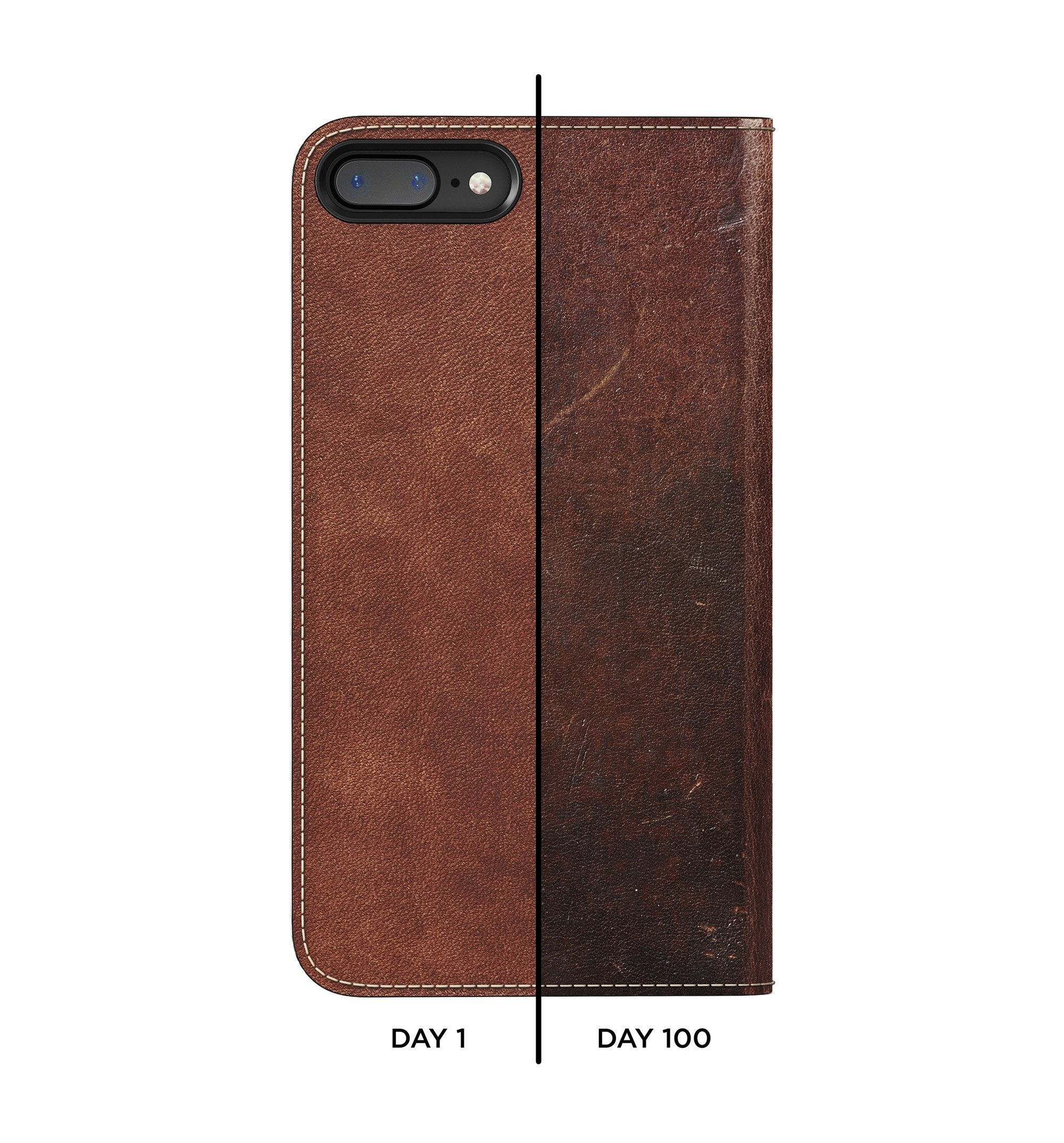 Nomad Traditional Folio Case - Rustic Brown - iPhone 8/7 Plus - Image 7