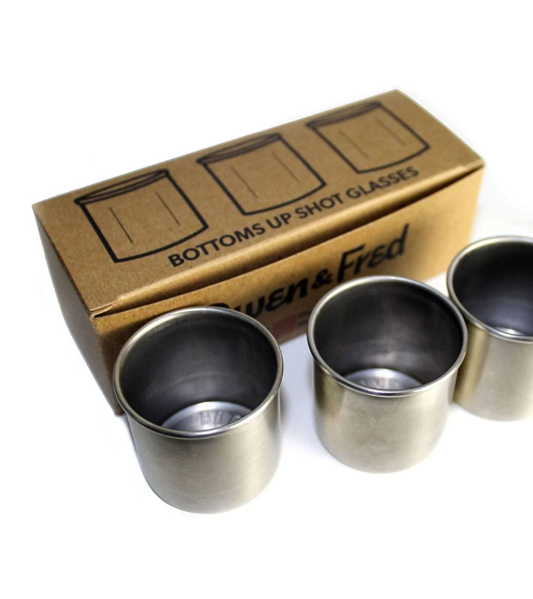 Owen & Fred Bottoms Up Shot Glass Set - Image 3