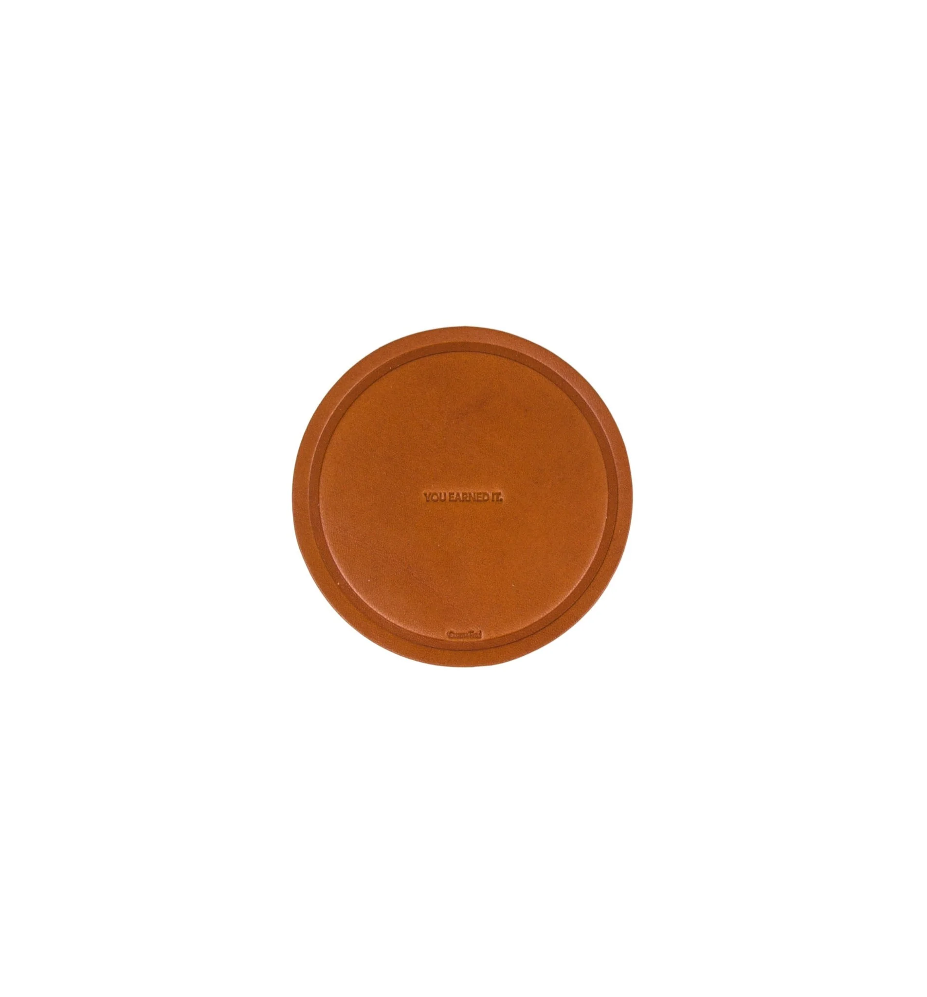 Owen & Fred You Earned It Leather Coaster - Set of Four - Image 2