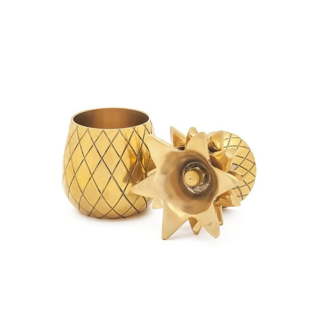 Pineapple Shot Glass Set, Gold - Image 2