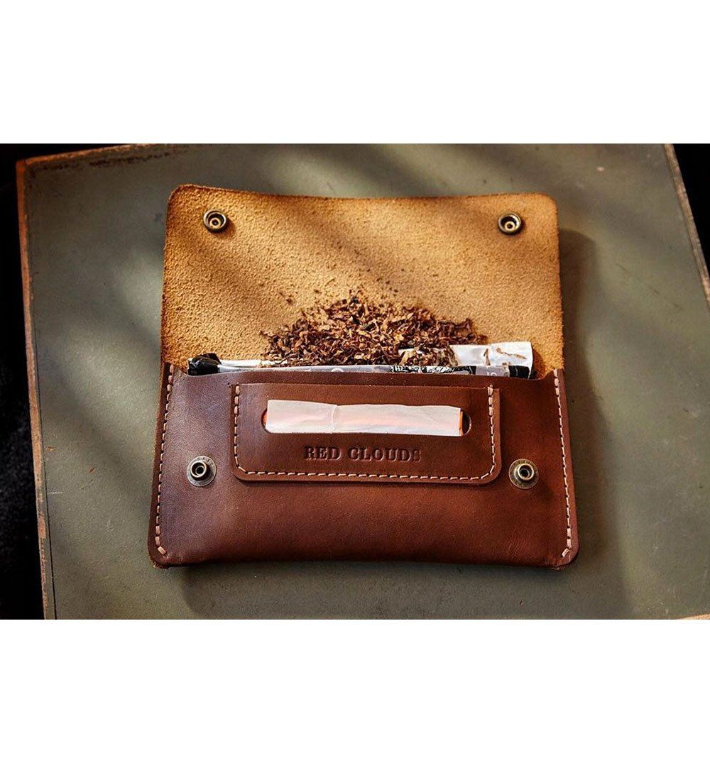 Red Clouds Collective Eastwood Tobacco Pouch - Walnut - Image 7