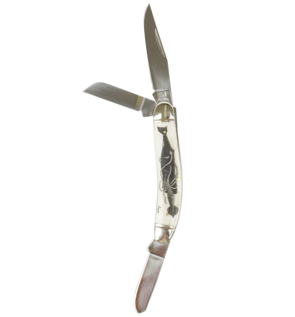 Scrimshaw Sowbelly Stockman Pocket Knife