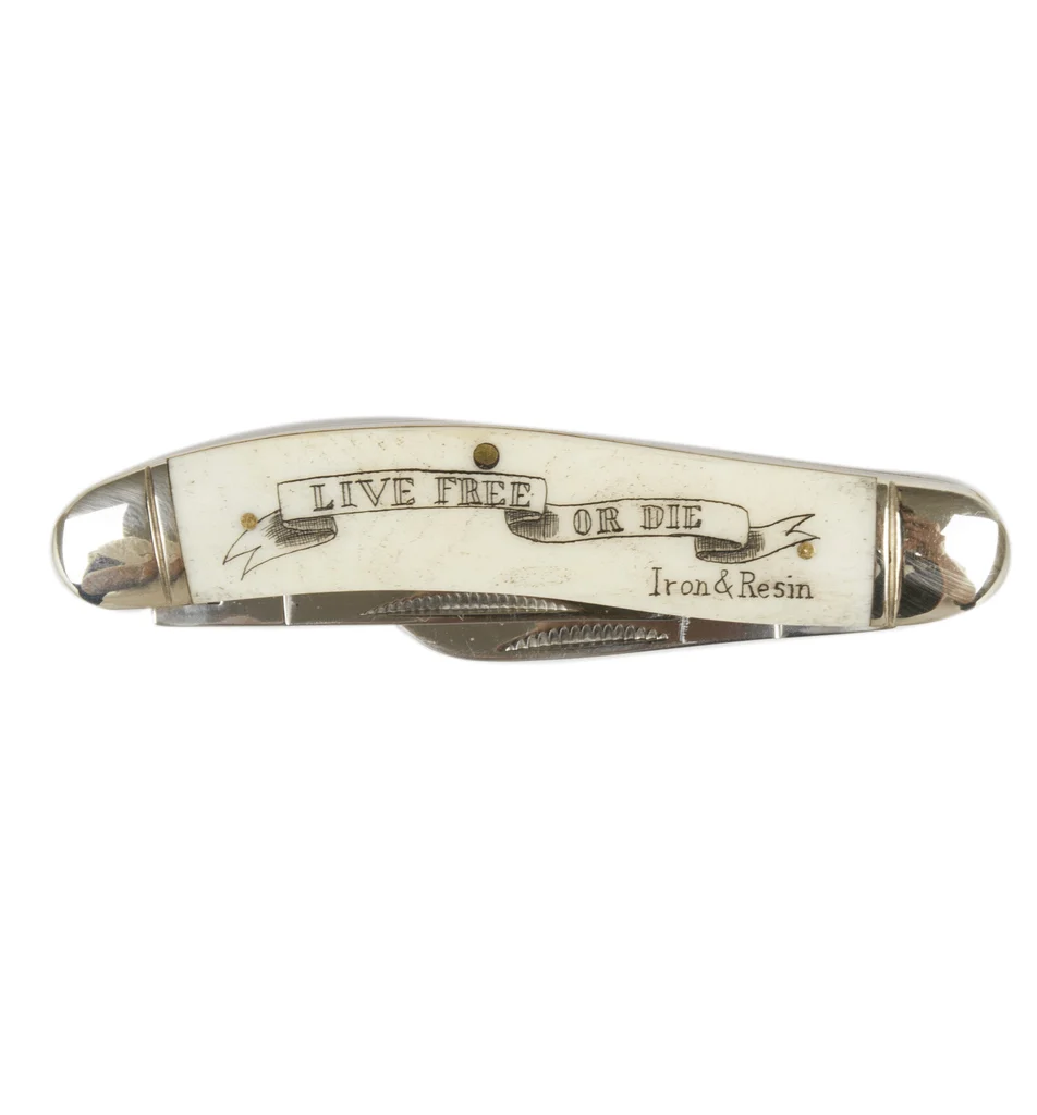 Scrimshaw Sowbelly Stockman Pocket Knife - Image 3
