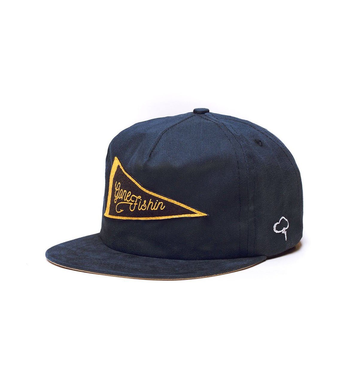 The Ampal Creative Gone Fishin Pennant Strapback - Navy - Image 2