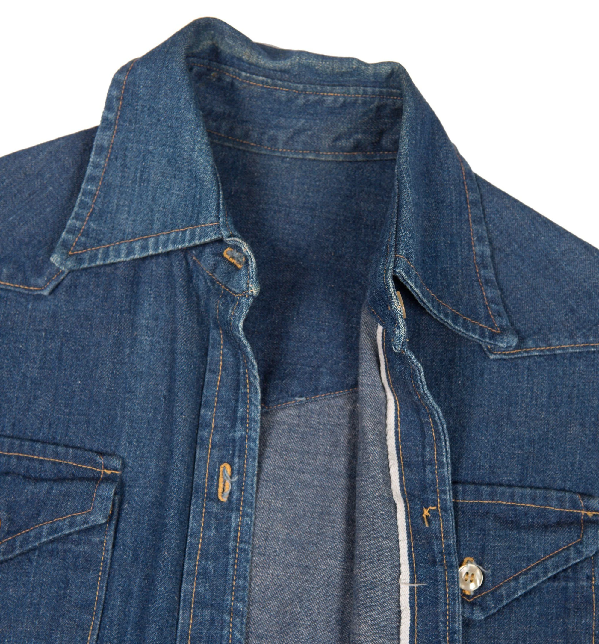 Vintage 60's Selvege Denim Chambray - Image 2