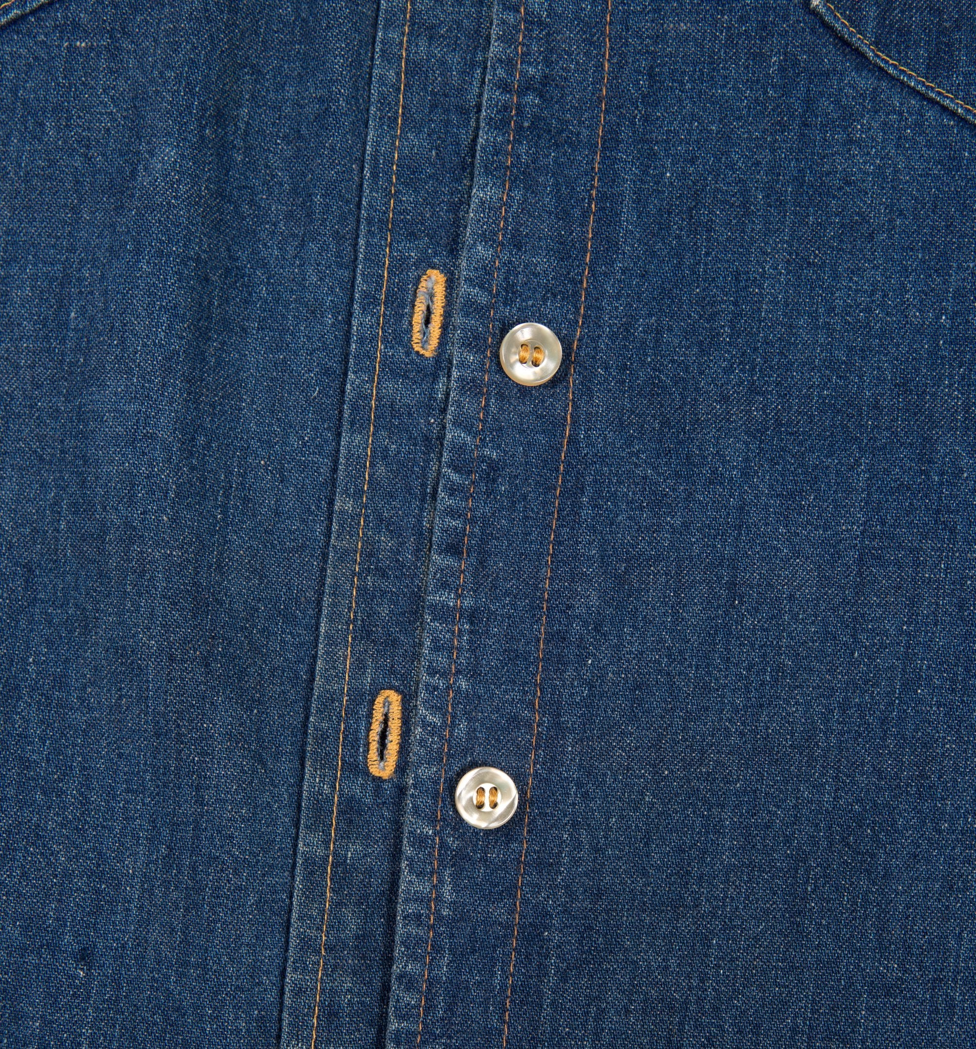 Vintage 60's Selvege Denim Chambray - Image 3