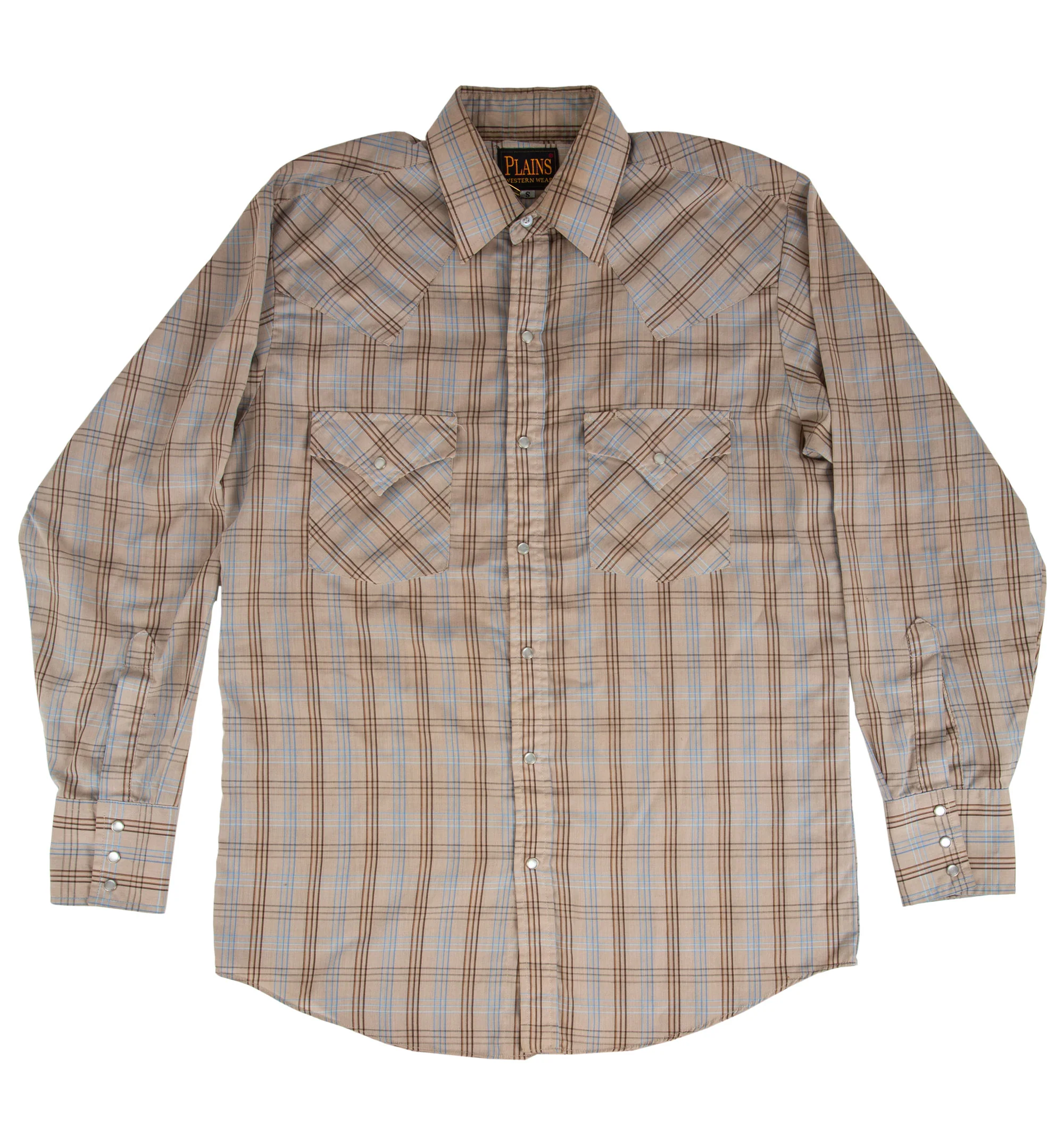 Vintage 70's Plains Western Wear Stripe Shirt