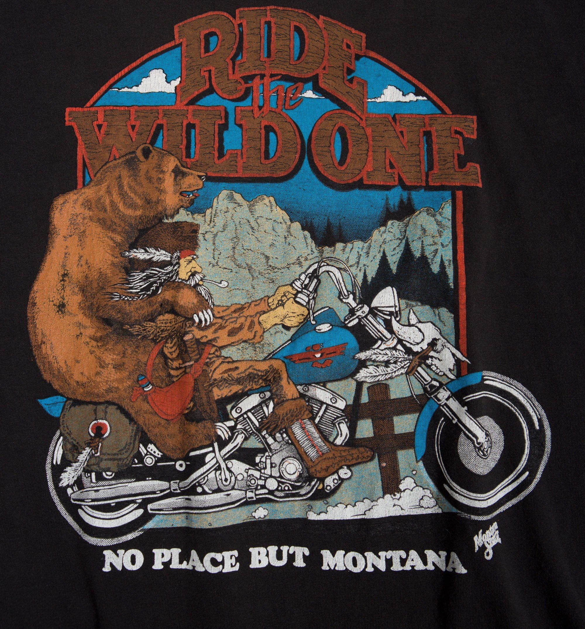 Vintage 80’s Wild One Long Sleeve Shirt - Image 2