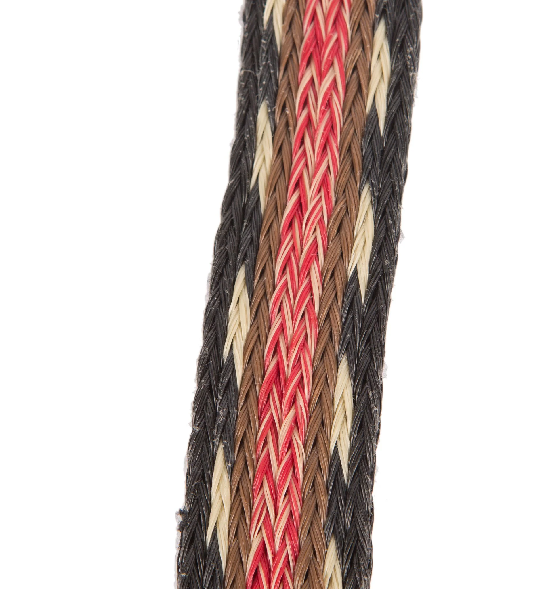 Vintage Blk Leather Horse Hair Belt - Image 3