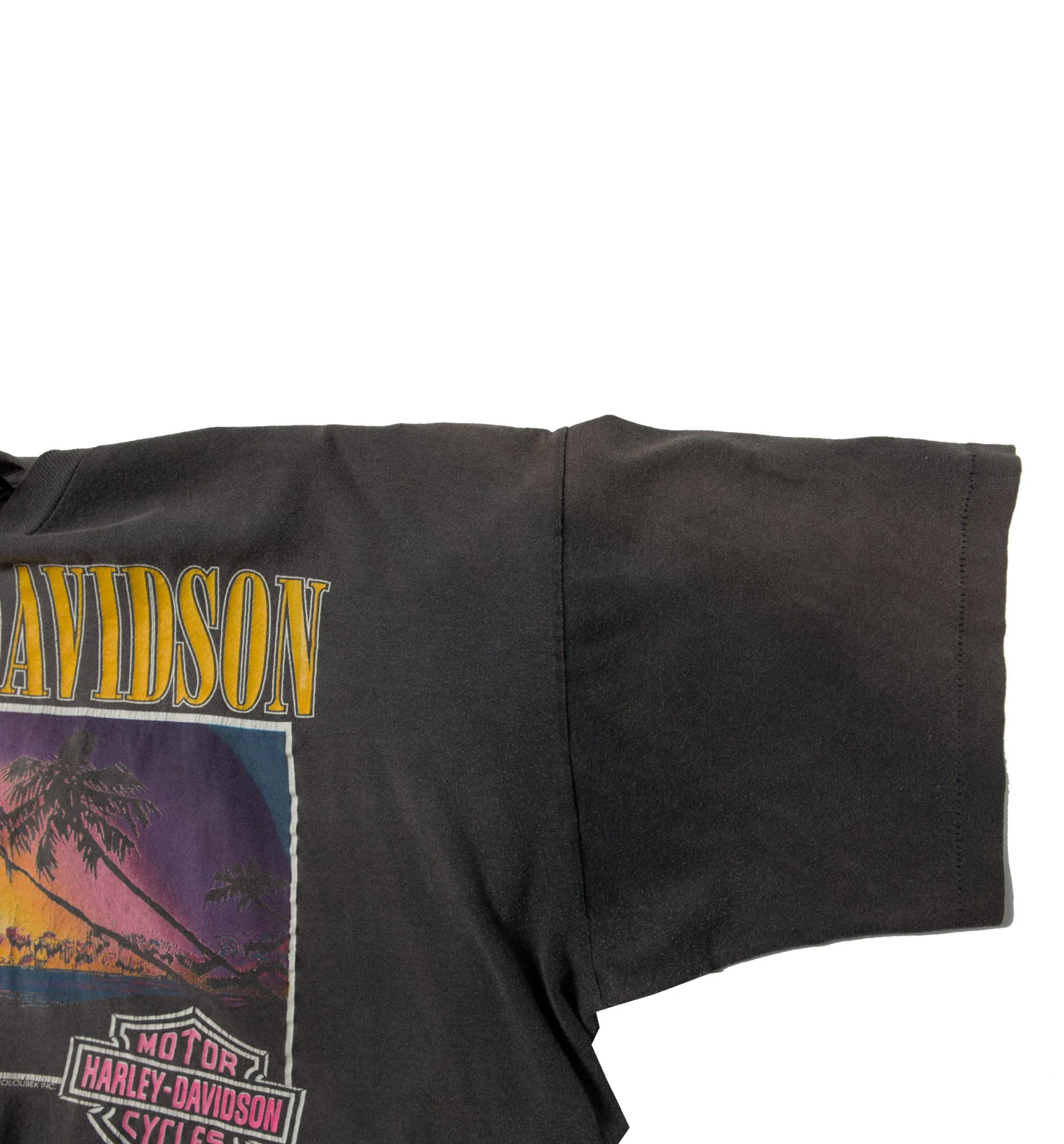 Vintage Gray Maui Hawaii Harley Davidson Tee - Image 5