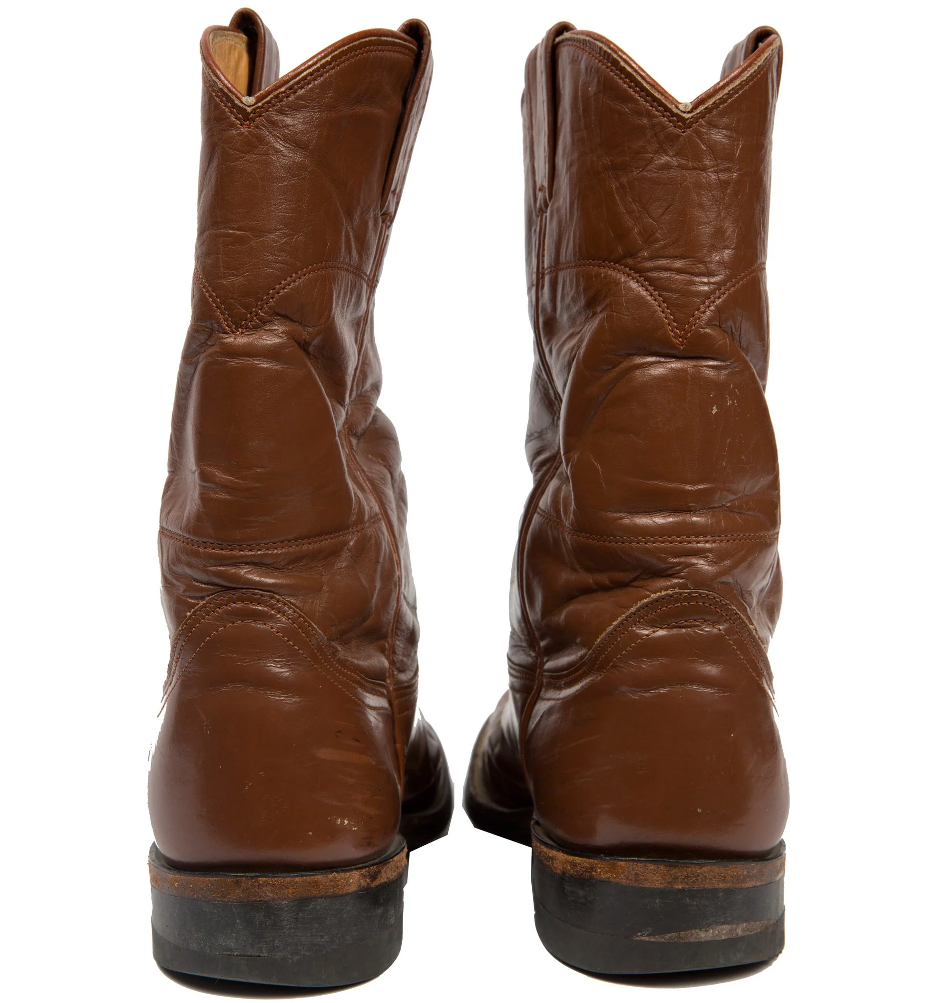 Vintage Nocona Brown Boots, Size 6.5 - Image 3