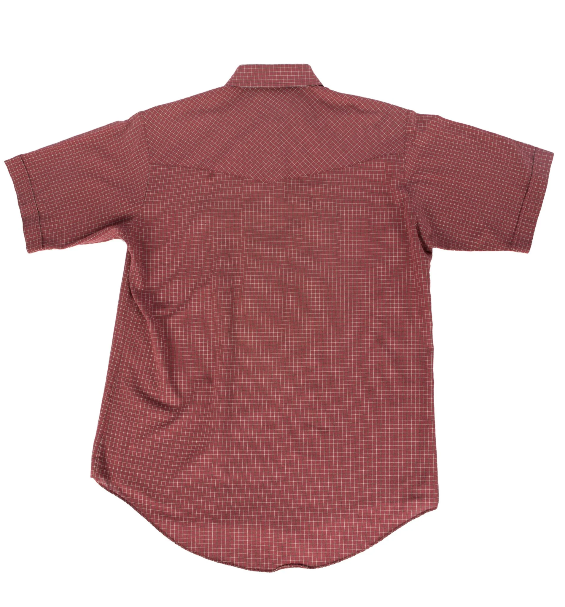 Vintage Red Plains Western Wear Short Sleeve Button Up, M - Image 2