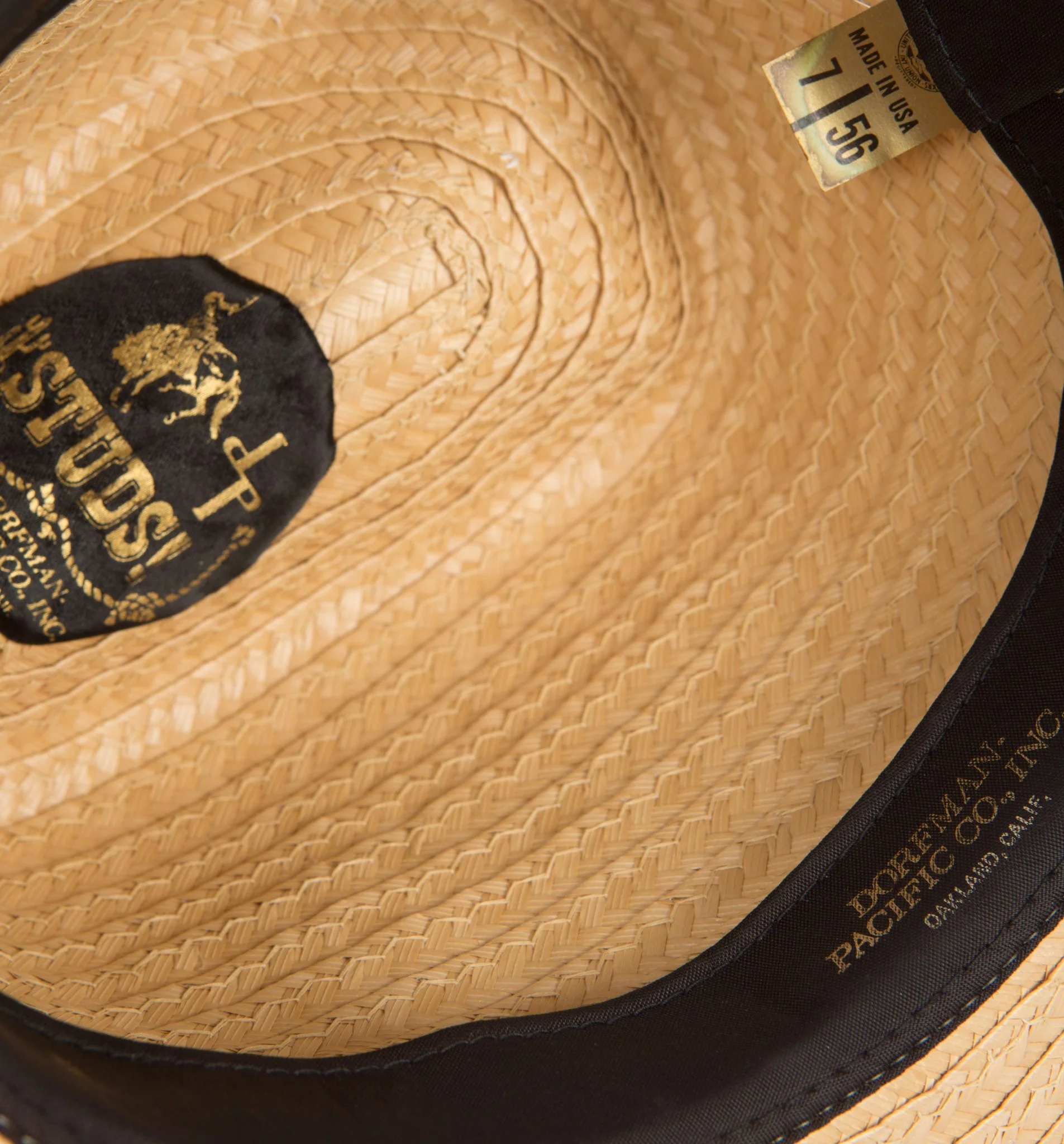 Vintage Studs Straw Hat - Image 3