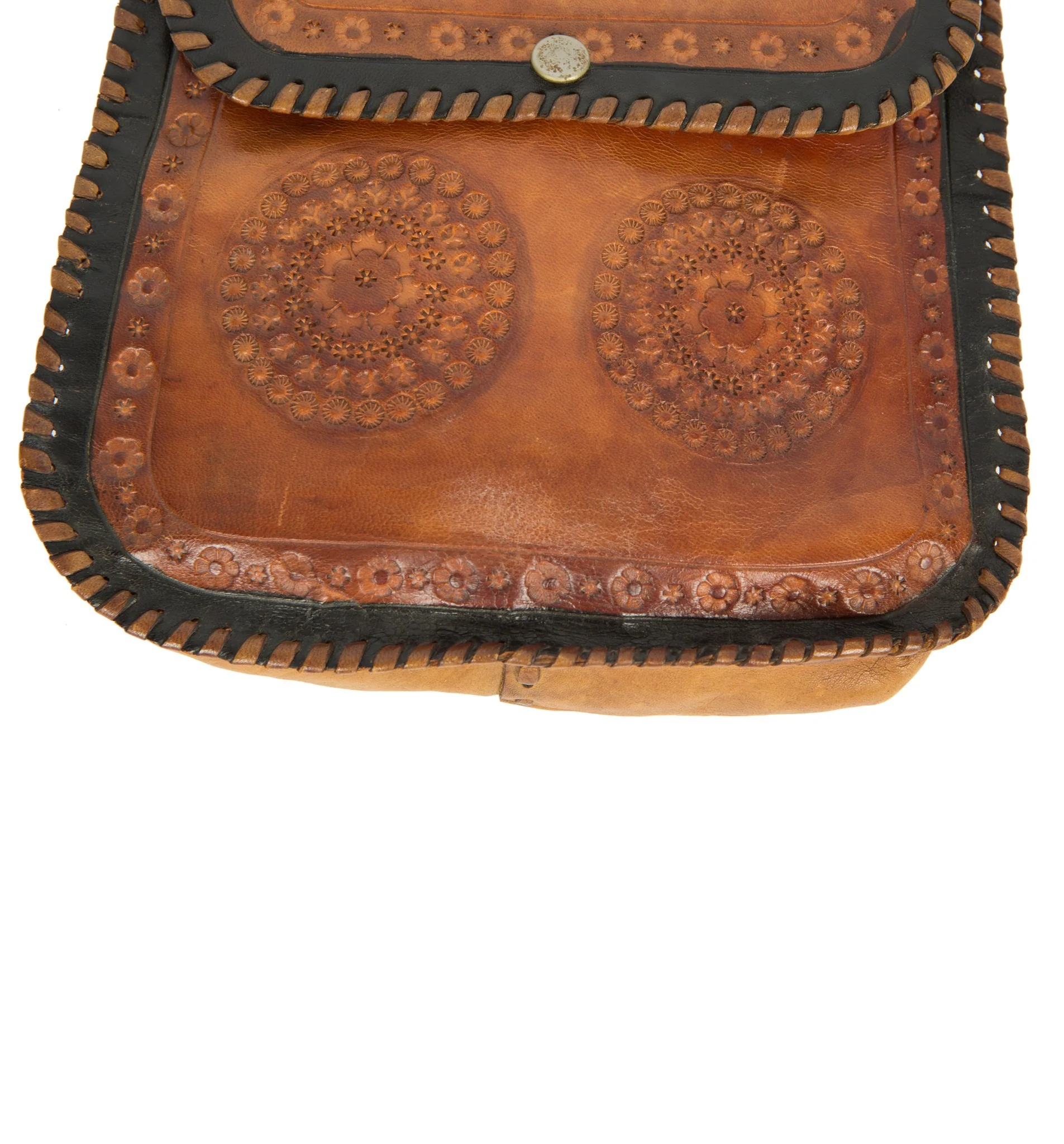 Vintage Tooled Shoulder Bag - Image 4