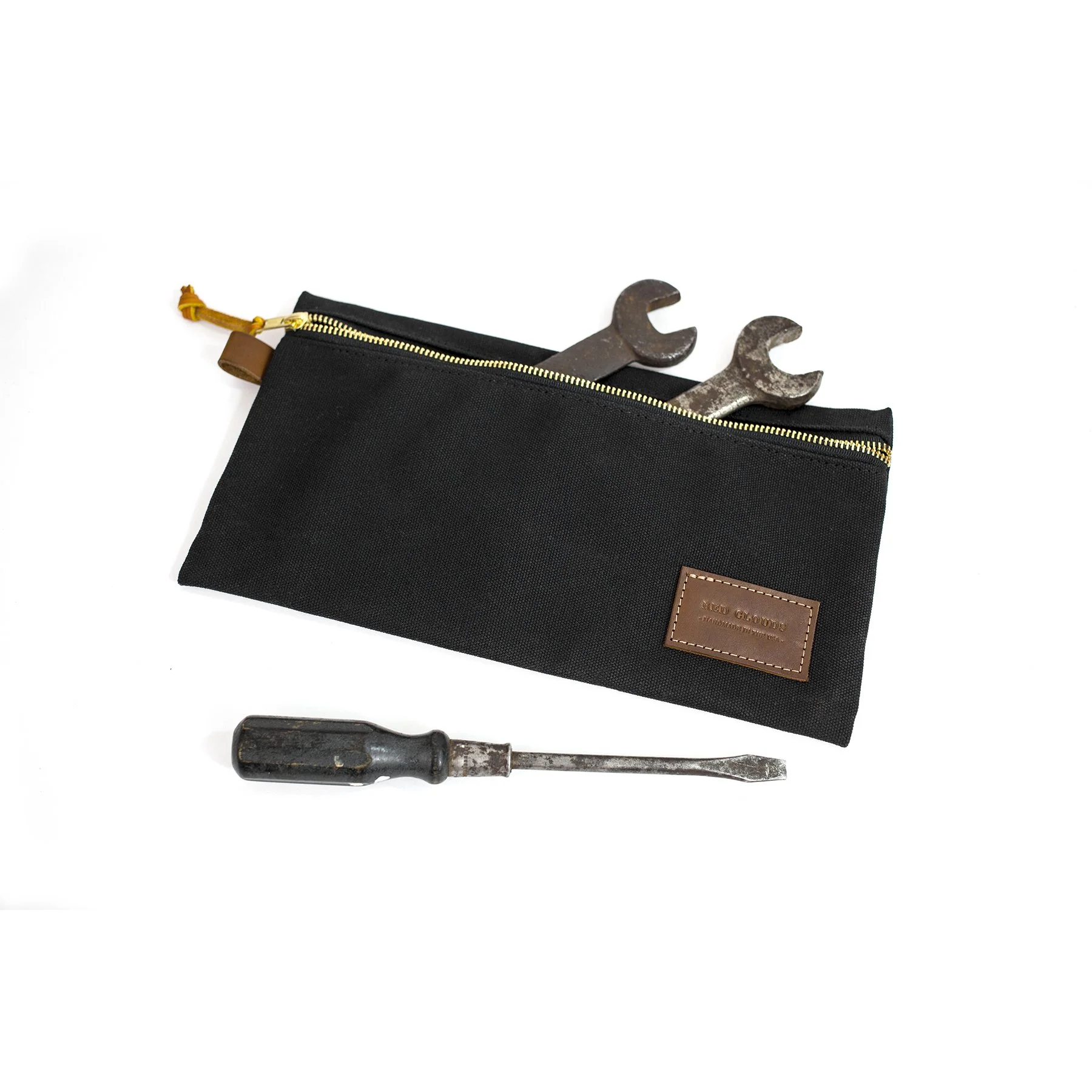 Waxed Canvas Tool Pouch - Black - Image 2