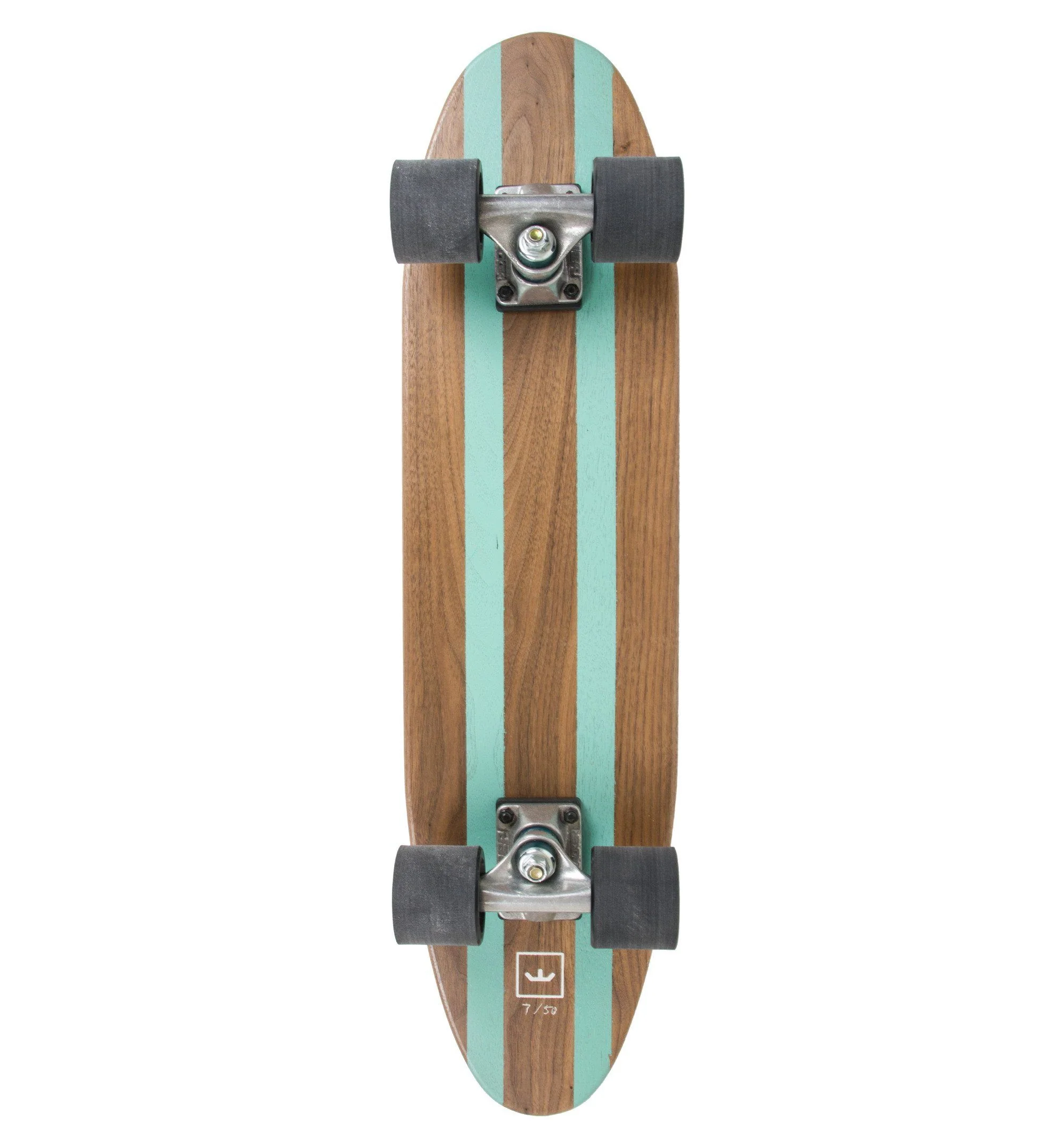 World Greatest Skateboard- Double Stripe- Teal